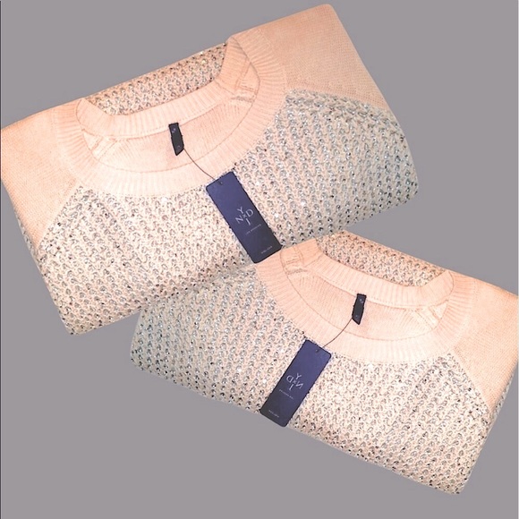 🛑BOGO 🆕Luxe "Soft Powder" Sequin Sweater - Picture 3 of 7